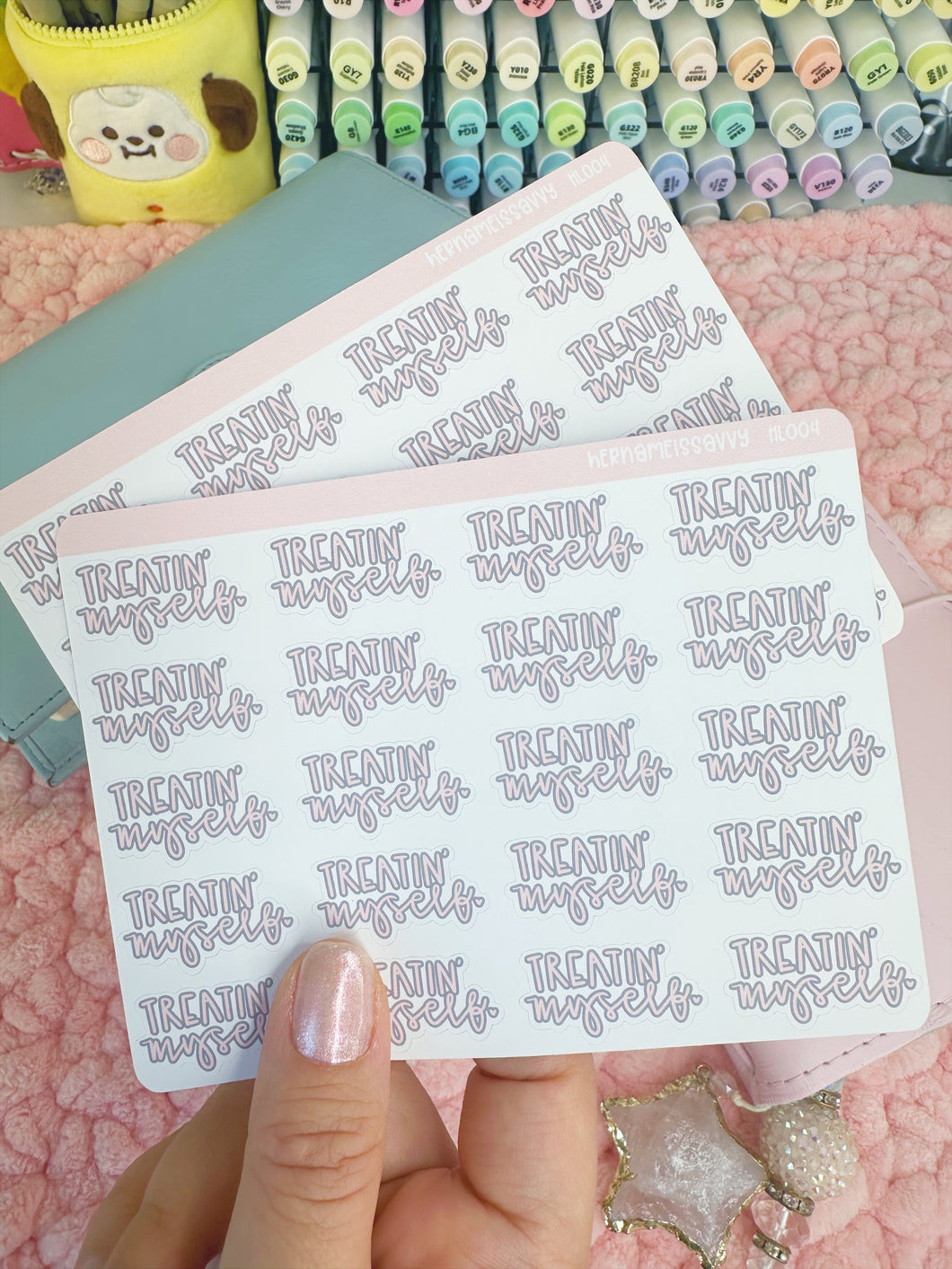 HL004 - Treatin' Myself Sticker Sheet