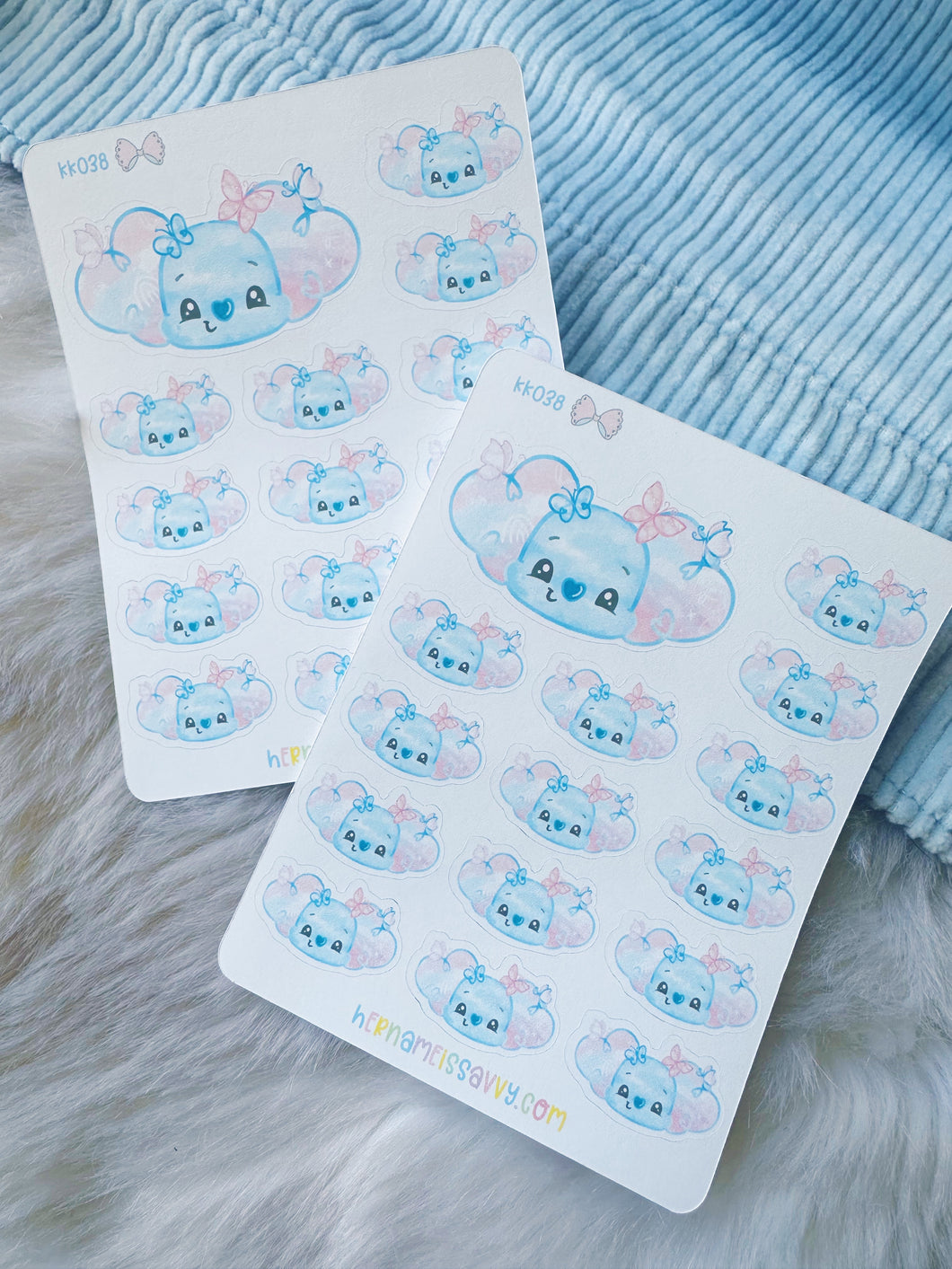 KK038 - Candy Clouds Butterfly Kohei Sticker Sheet