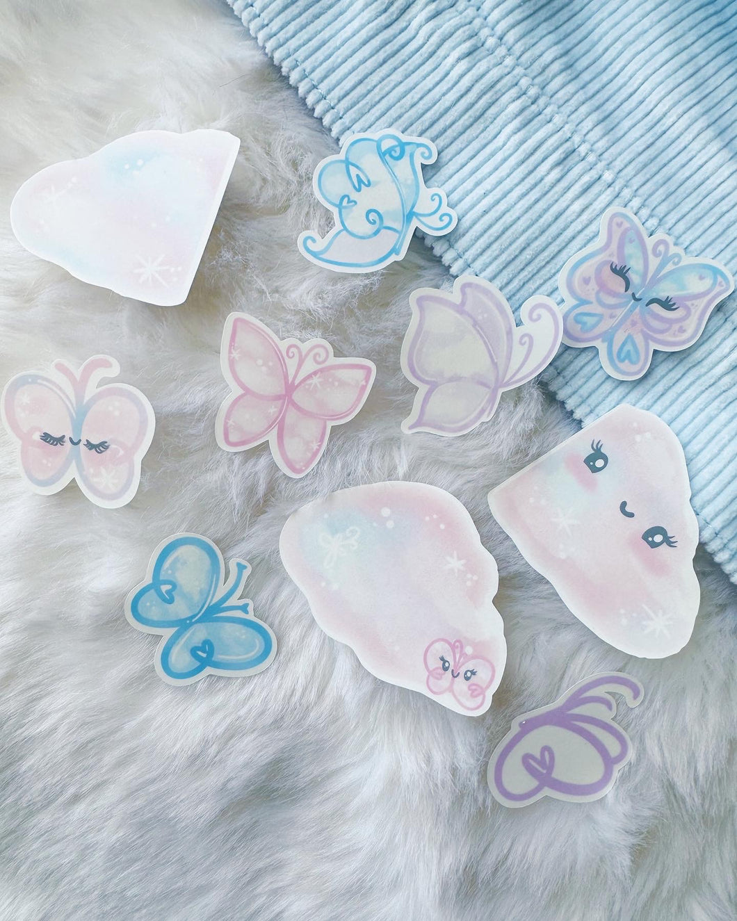Candy Clouds + Butterflies Sticker Bundle