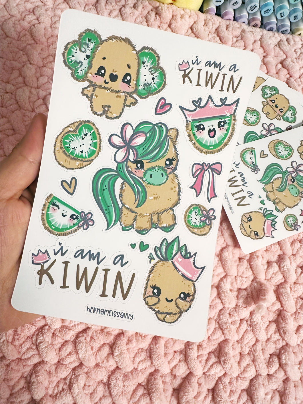 D045 - I Am A Kiwin Deco Sticker Sheet