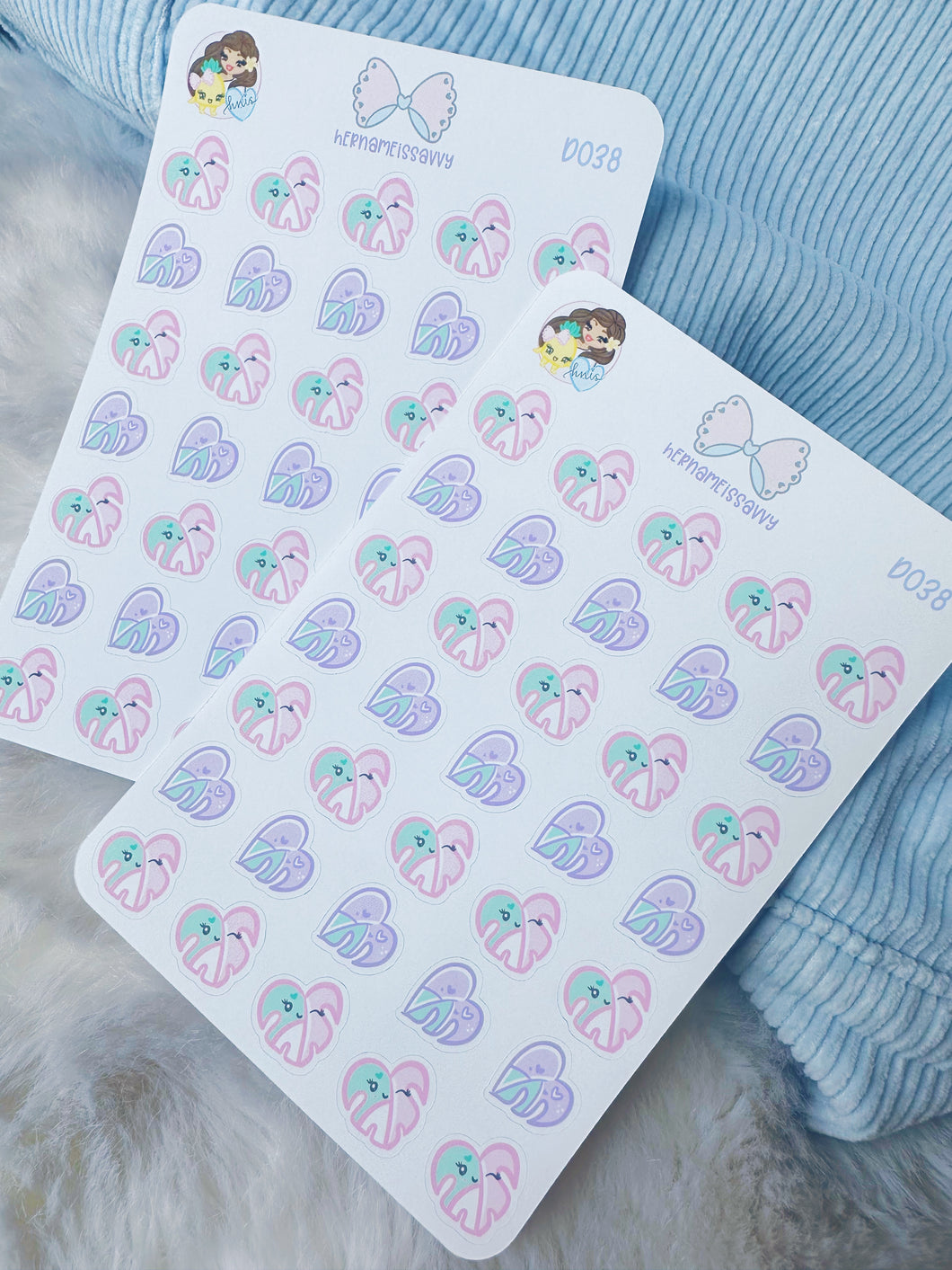 D038 - Little Monsteras Sticker Sheet