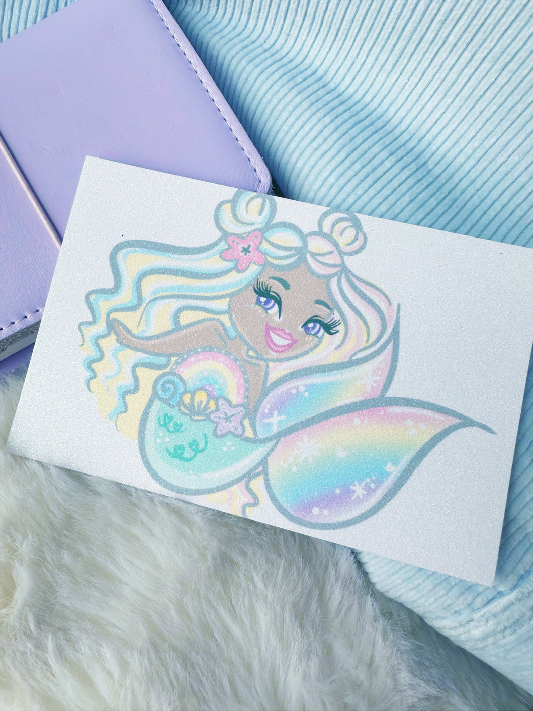 Sunday Soulshine Mermaid Glittery Print