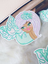 Load image into Gallery viewer, Monstera Mermaid Chibi Sticker
