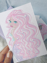 Load image into Gallery viewer, Mermaid For Pearls Glittery Print
