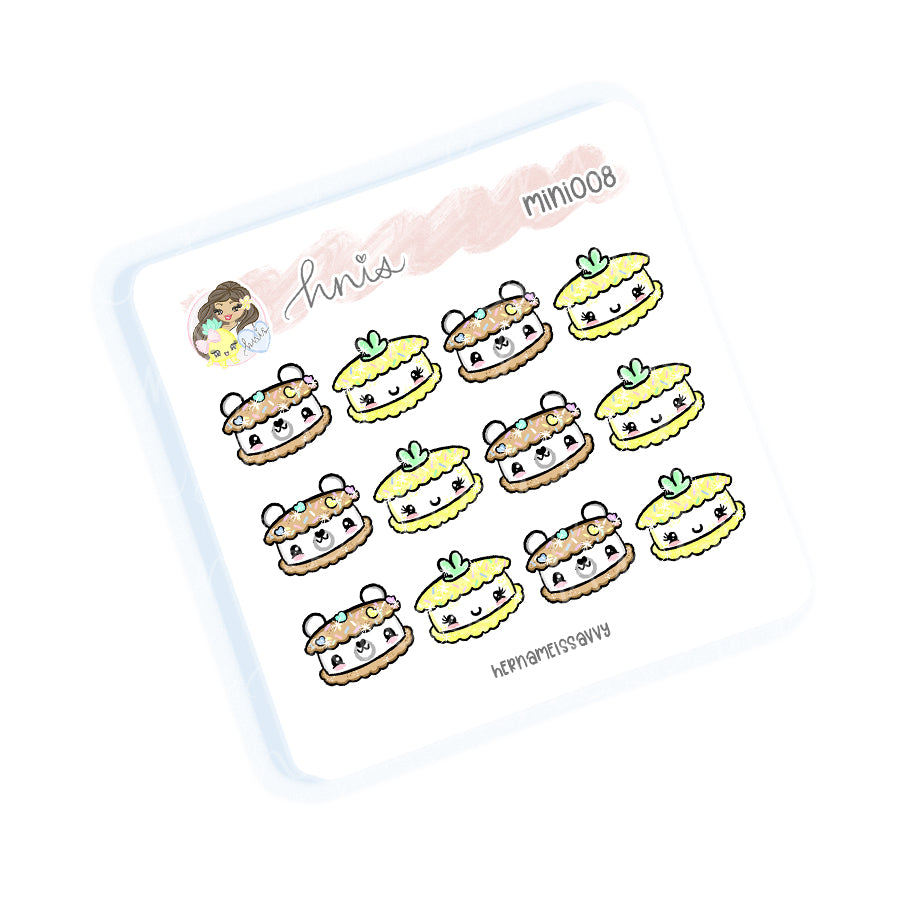 MINI008 - Piha + Bear Icecream Sandwiches Sticker Sheet