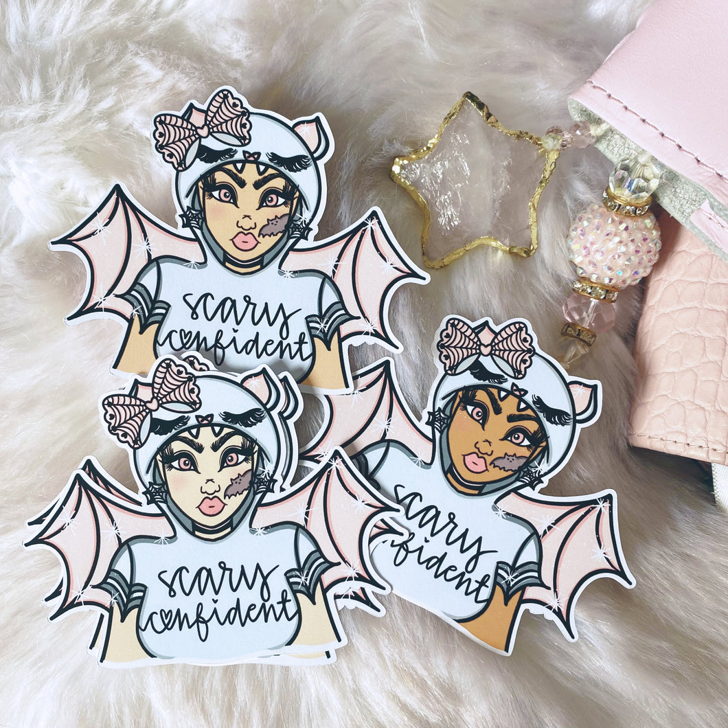 Scary Confident Dollie Stickers