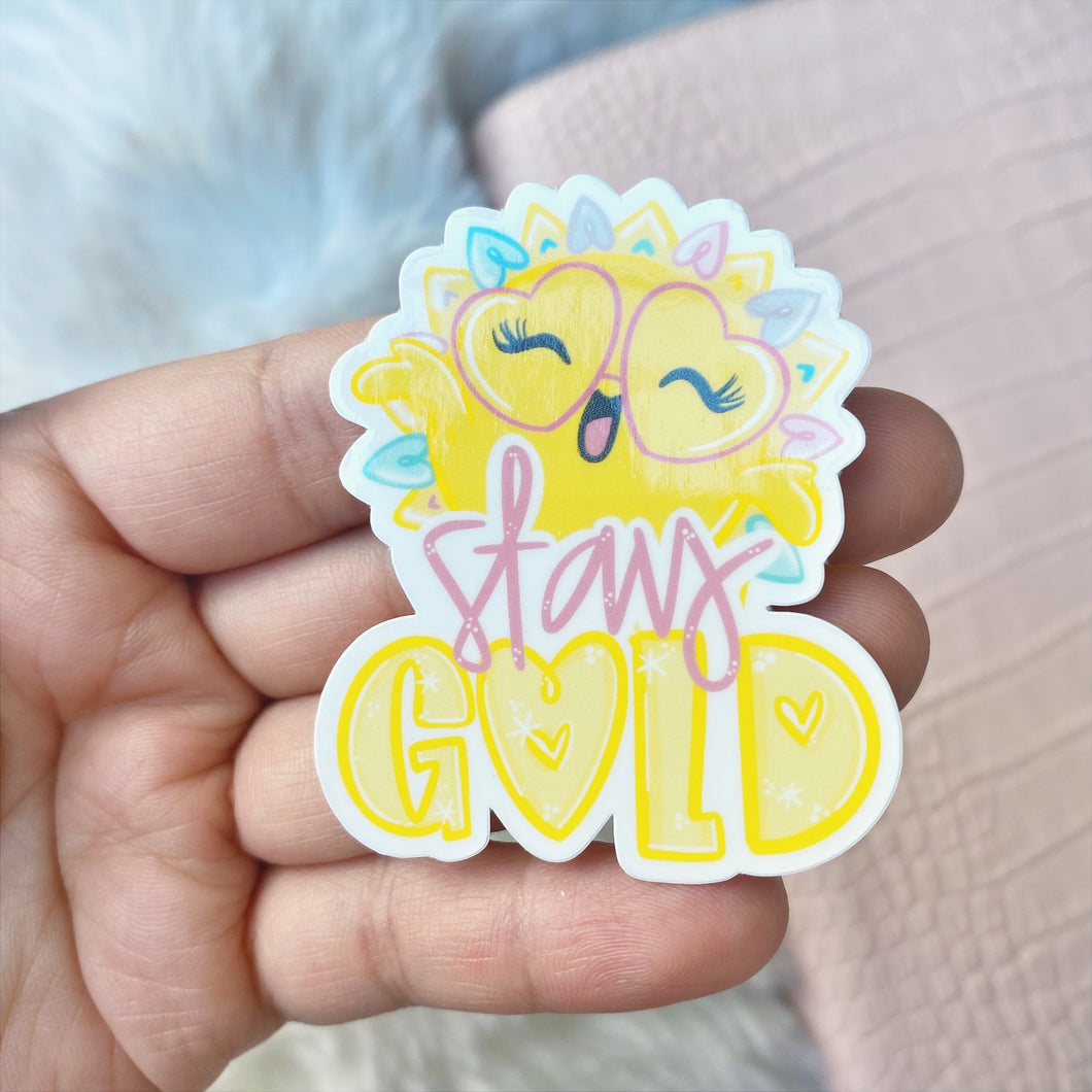 'Stay Gold' Goldie Sunshine Stickers