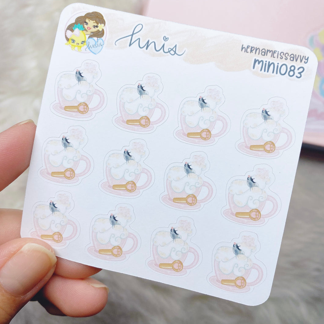 MINI083 - Cup Of Kit-TeaCcino Mini Sticker Sheet
