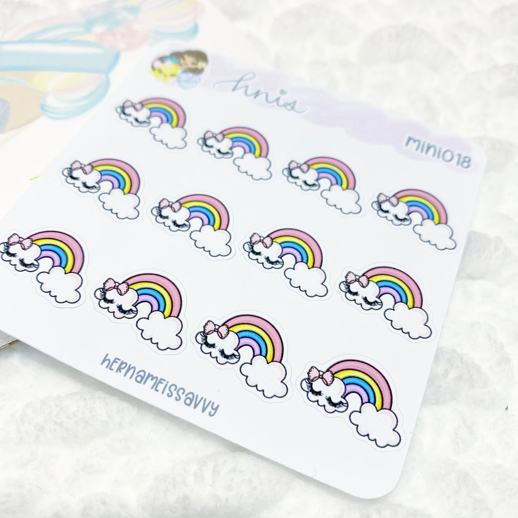 MINI018 - Lashy Rainbow Sticker Sheet