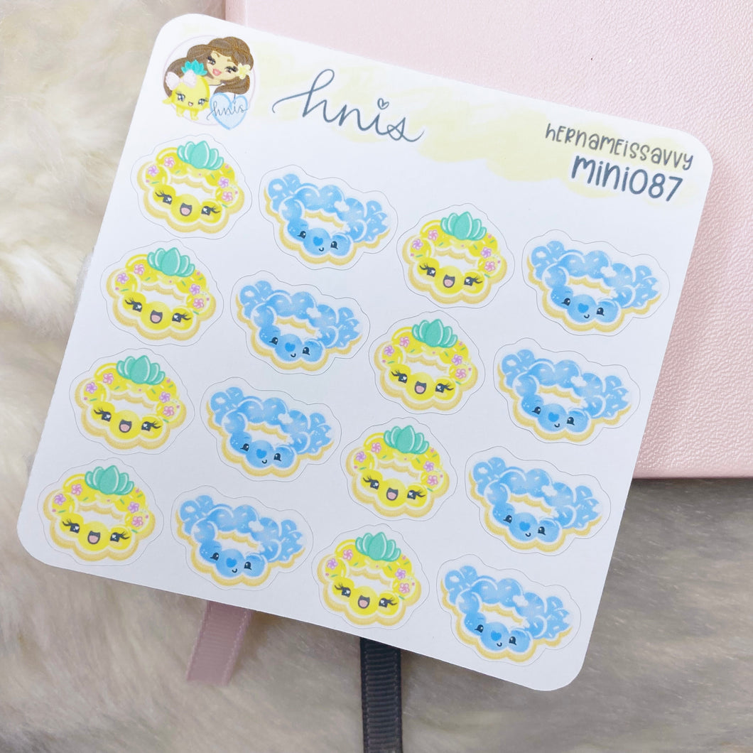 MINI087 - ilysmochi Piha & Kohei Donut Mini Sticker Sheet