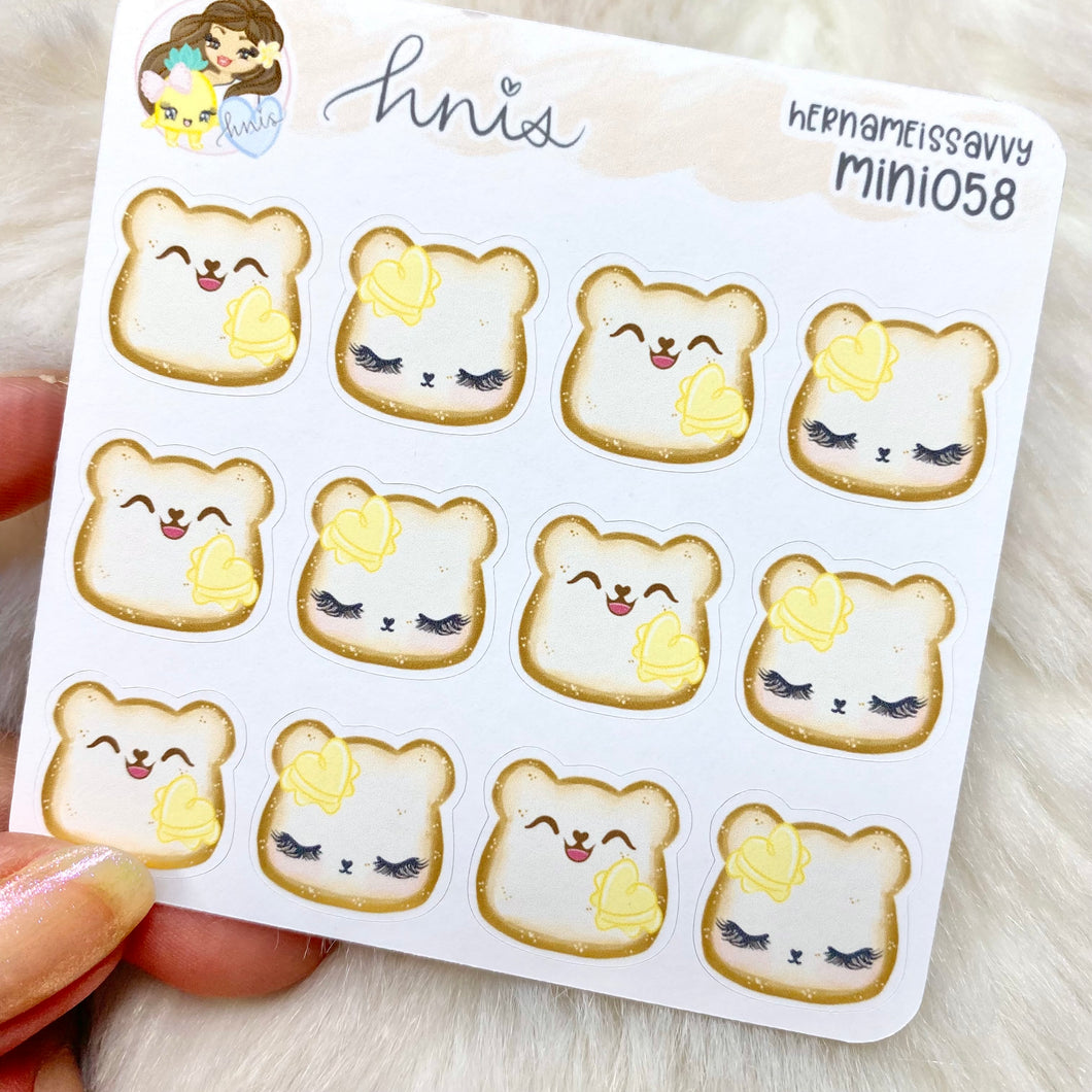 MINI058 - Bear Toasts Sticker Sheet