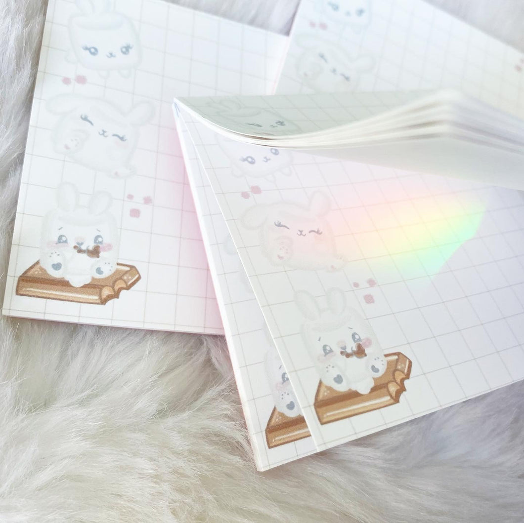Chubbie Bunnies Memo Pad - 20 Sheets