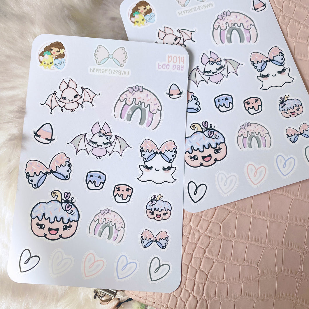 D019 - Boo Day Deco Sticker Sheet