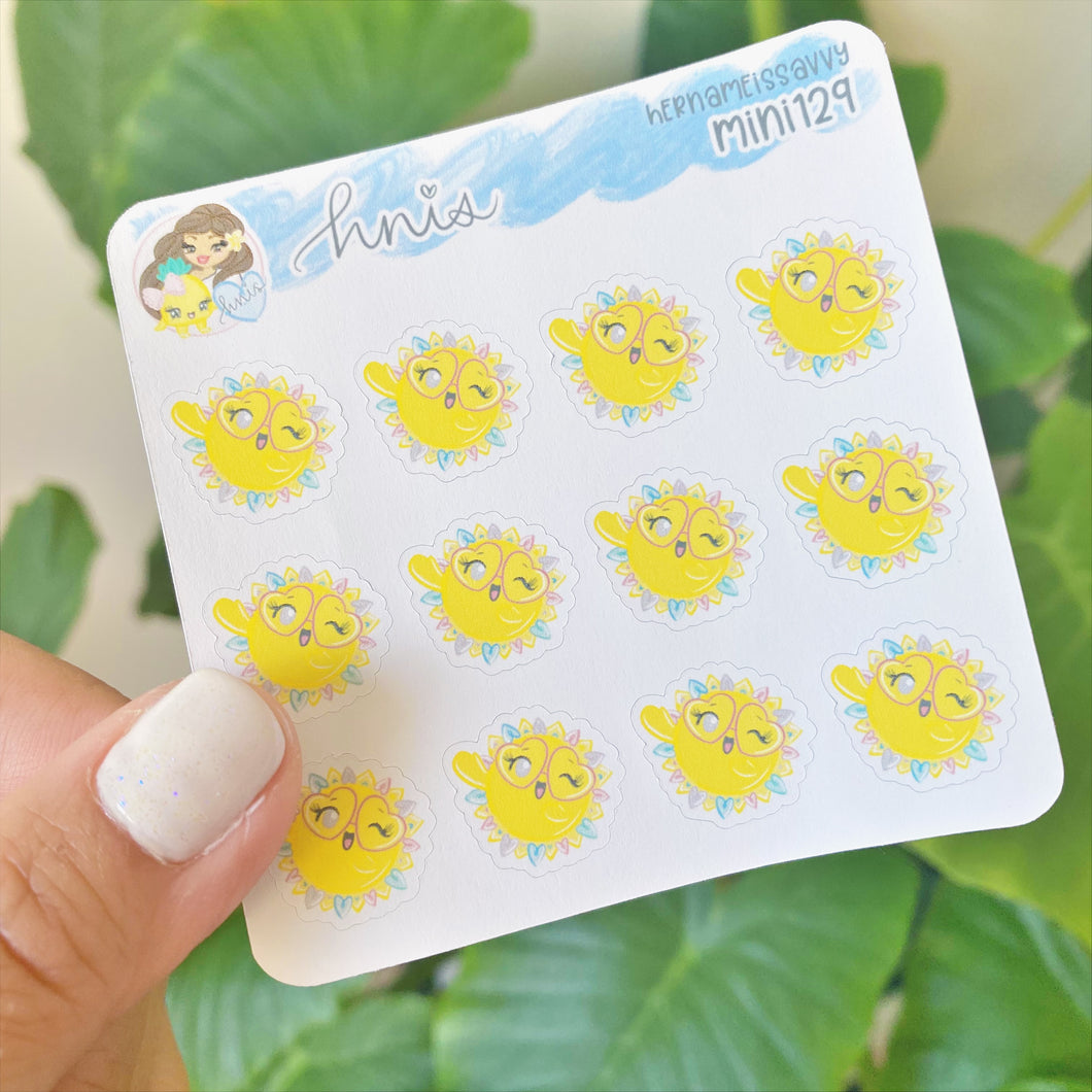 MINI129 - Winking Goldie Sticker Sheet