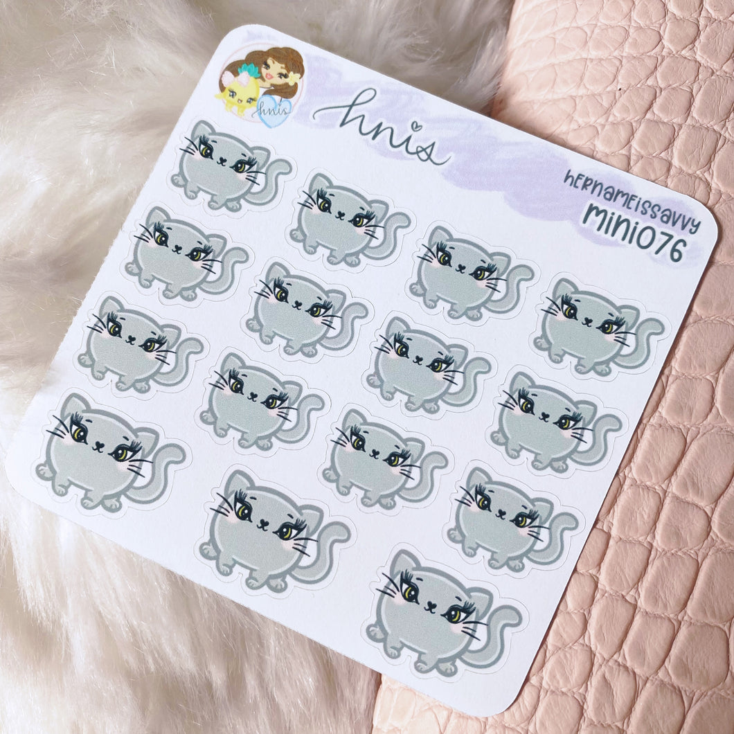 MINI076 - Pretty Kitties Sticker Sheet