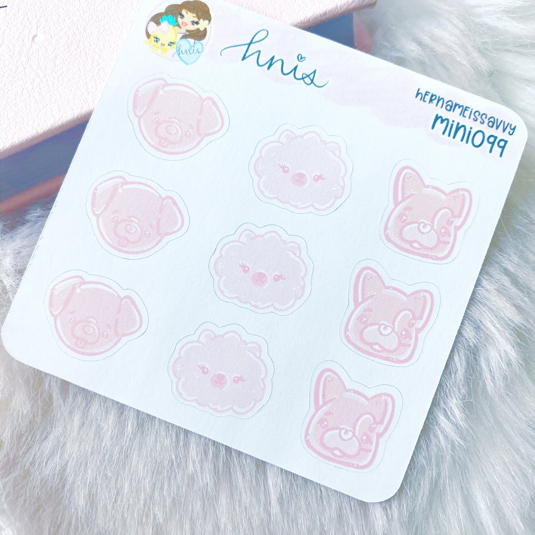 MINI099 - Puppy Bubbles Sticker Sheet