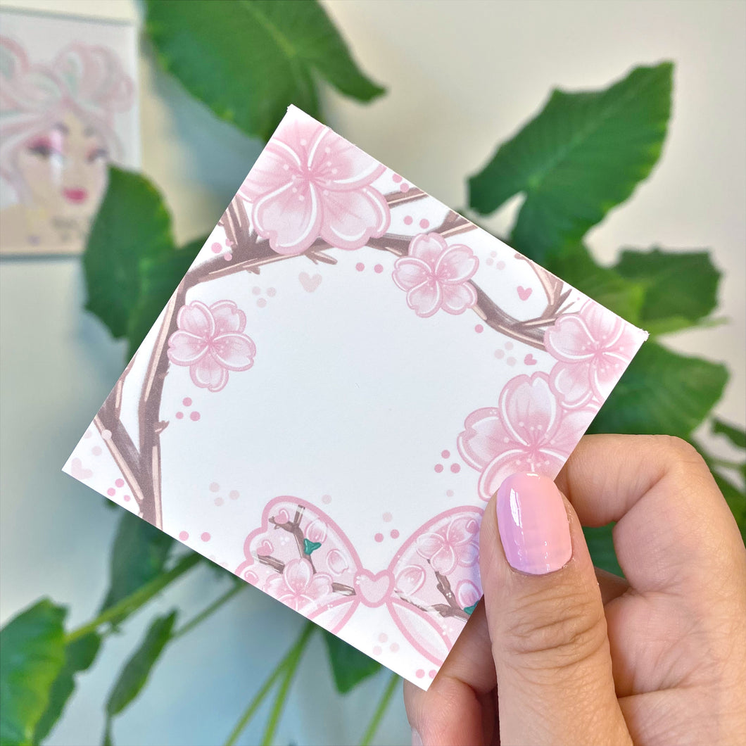 Sakura Bloom Memo Pad - 20 Sheets