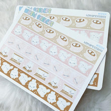 Load image into Gallery viewer, WS004 - Chubby Bunnie Washi Strips Sticker Sheet
