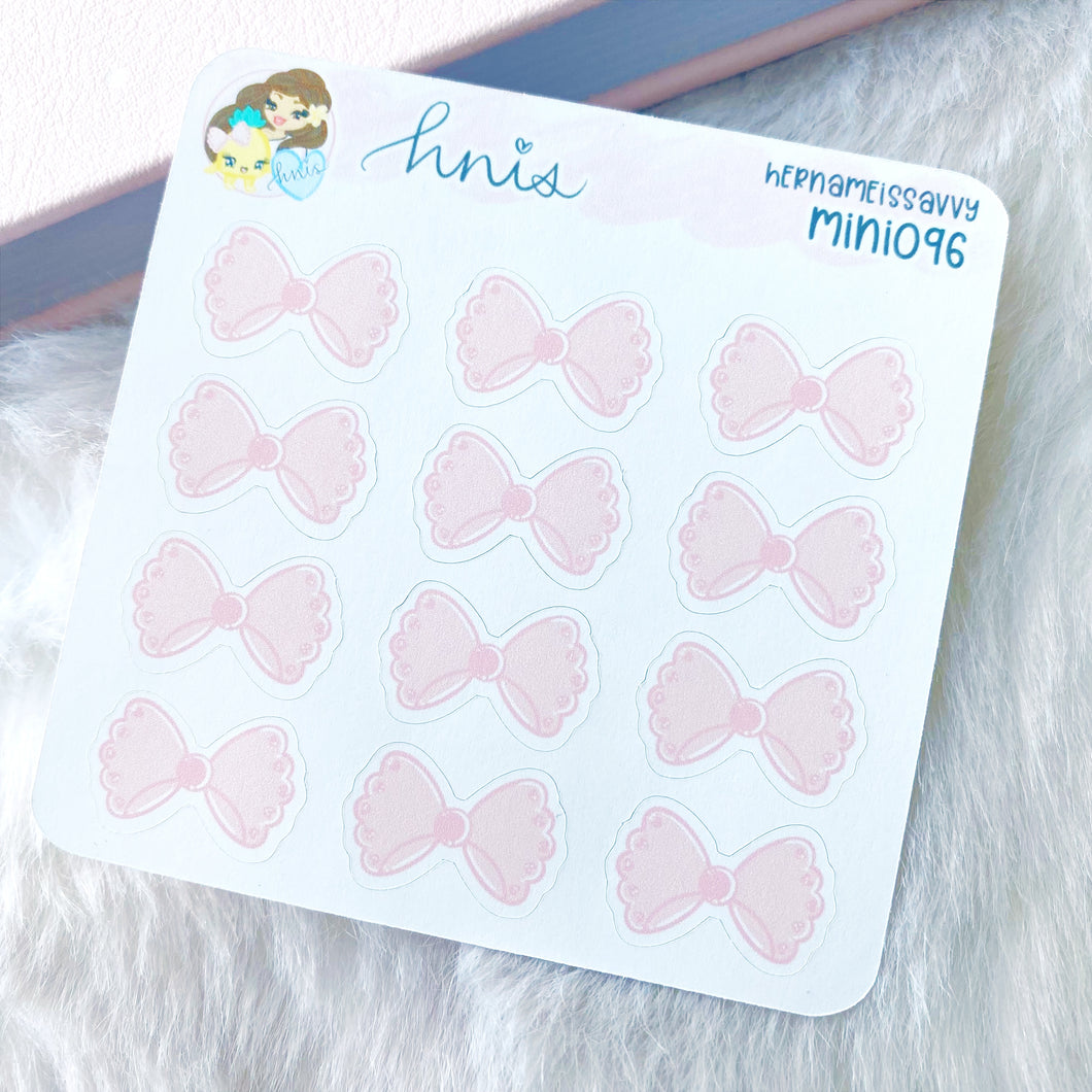 MINI096 - Bubble Gum Bows Sticker Sheet