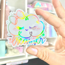 Load image into Gallery viewer, Holographic Dreamer Cloud Waterproof Sticker
