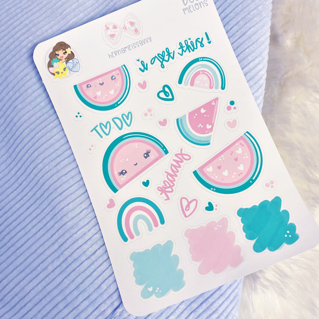 D023 - Melons Deco Sticker Sheet