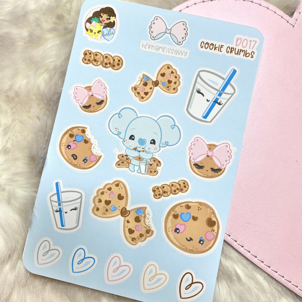 D017 - Cookie Crumbs Deco Sticker Sheet