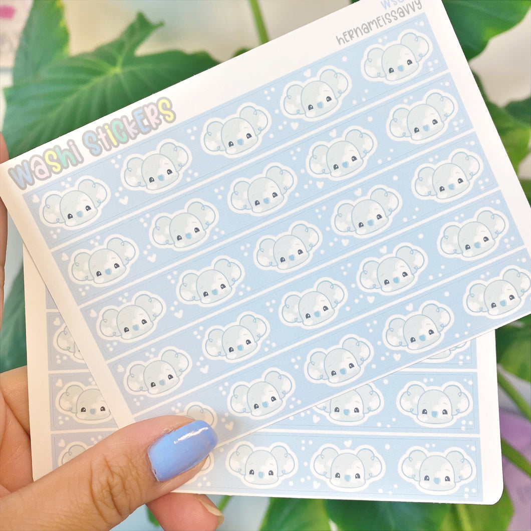 WS002 - Kohei Cloud Washi Strips Sticker Sheet