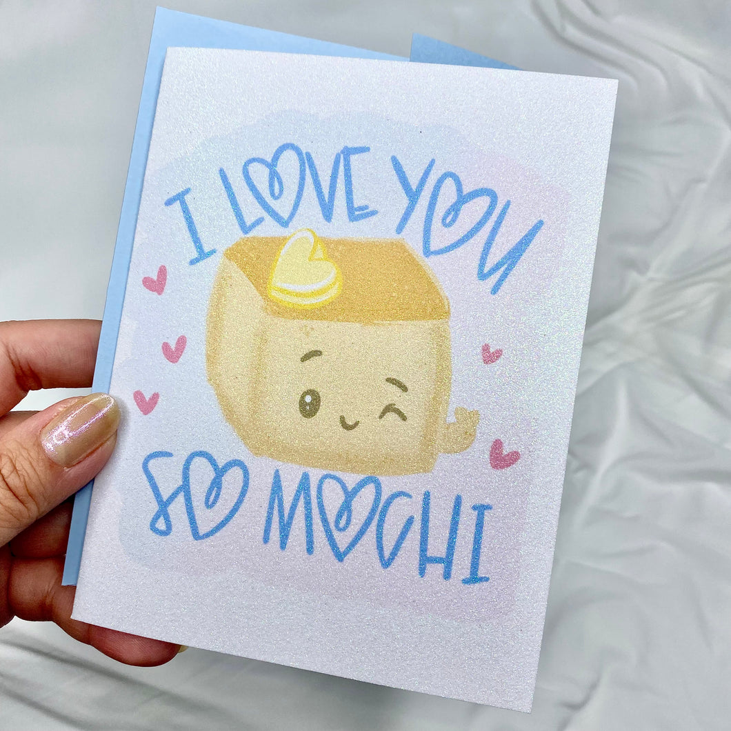 GC003 - Butter Mochi “I love you so mochi” - A2 Greeting Card