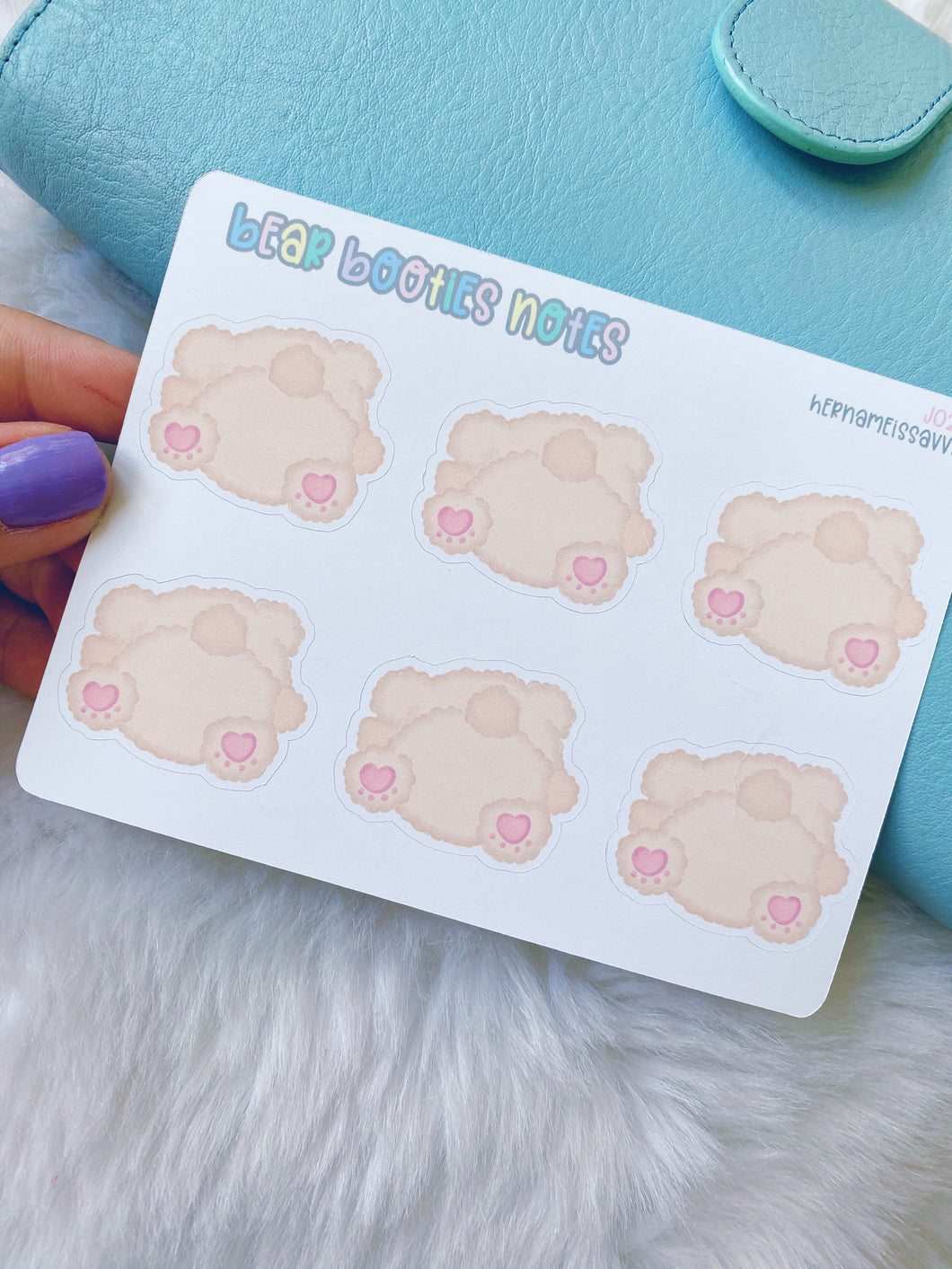 J024 - Bear Booties Sticker Sheet