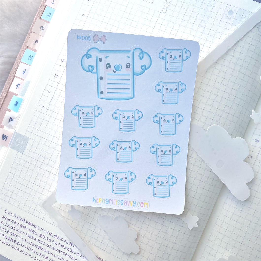 KK005 - Note Paper Kohei Sticker Sheet