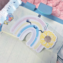 Load image into Gallery viewer, Sunflower Chubby Rainbow Page Marker Bookmark
