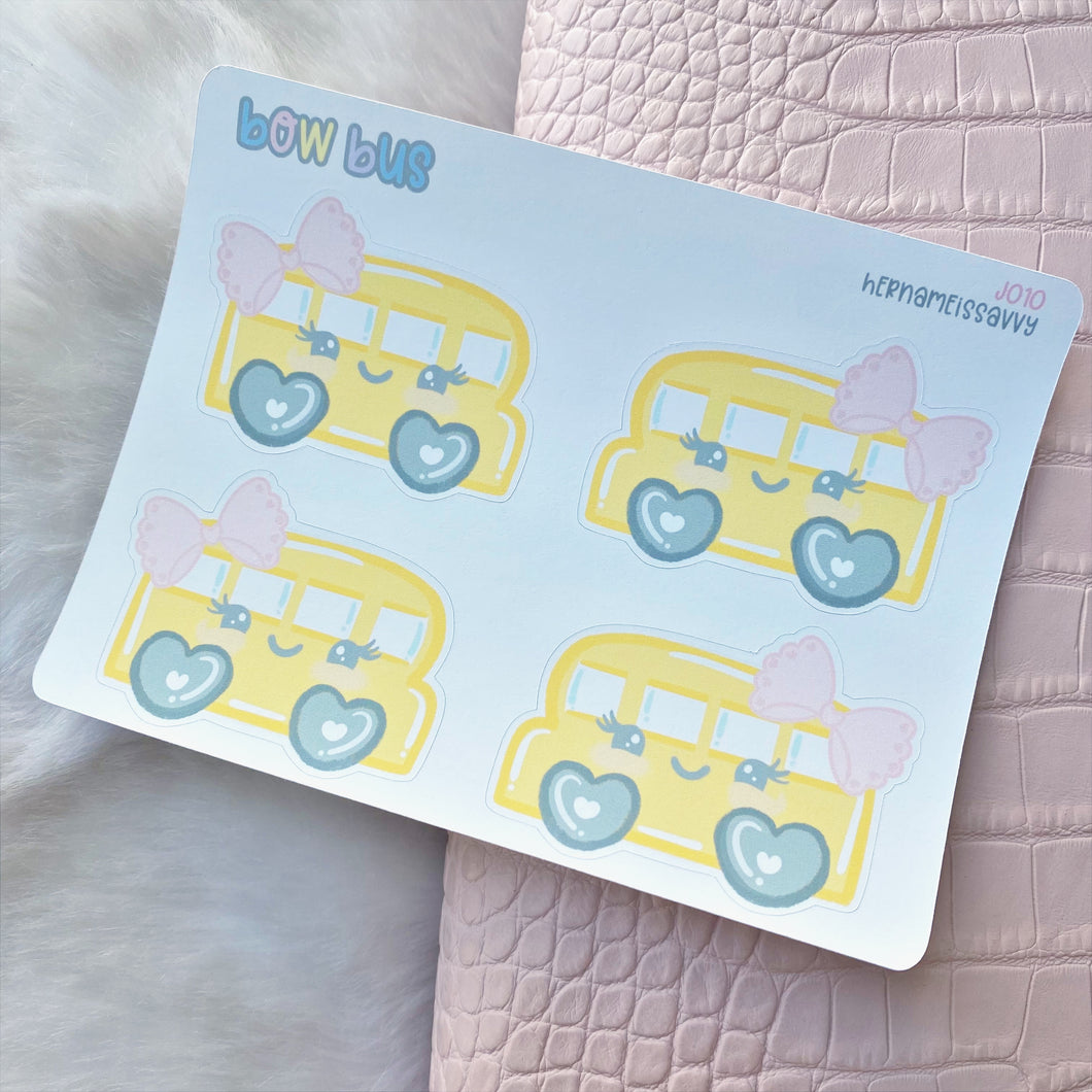 J010 - Bow Bus Note Sticker Sheet