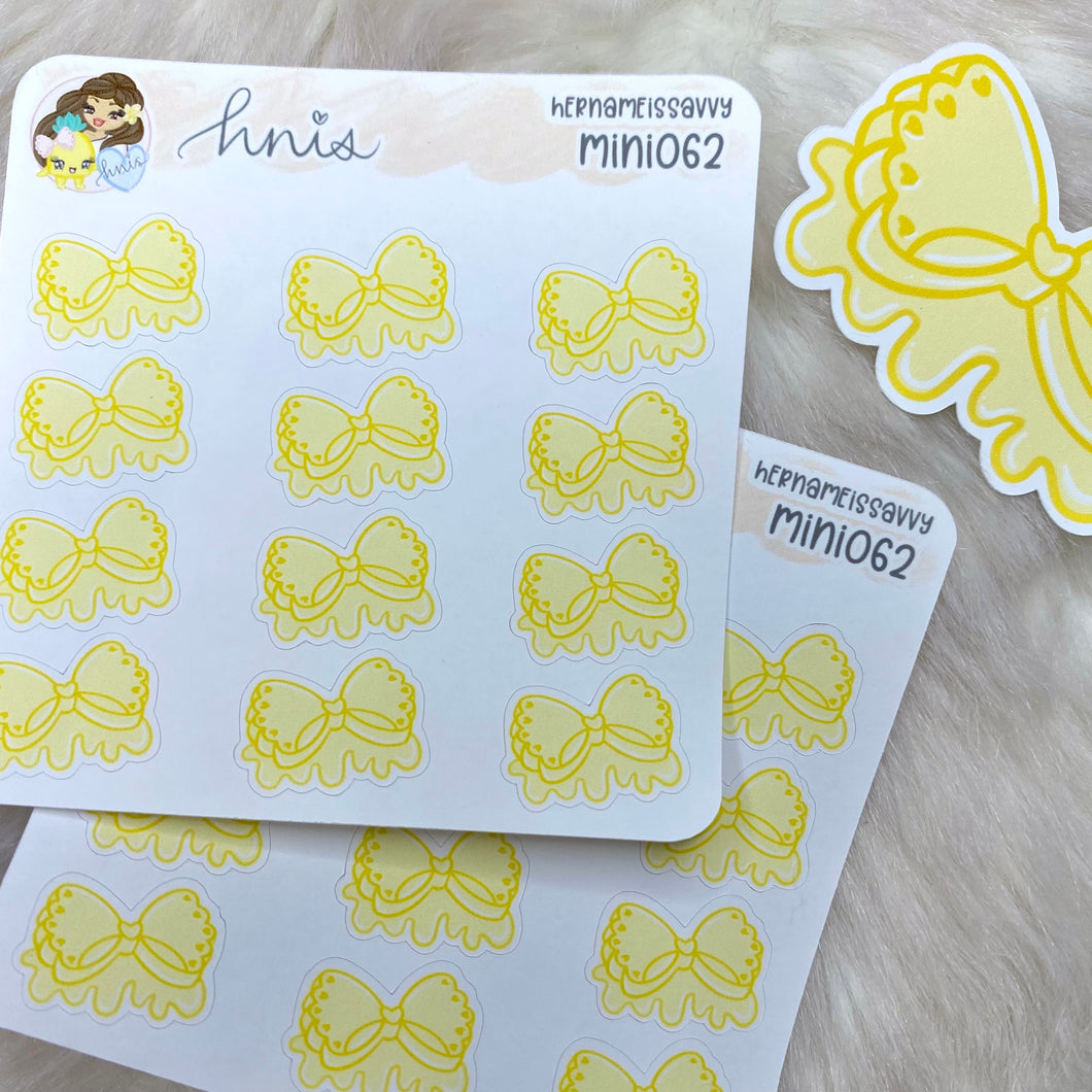 MINI062 - Butter Bows Sticker Sheet