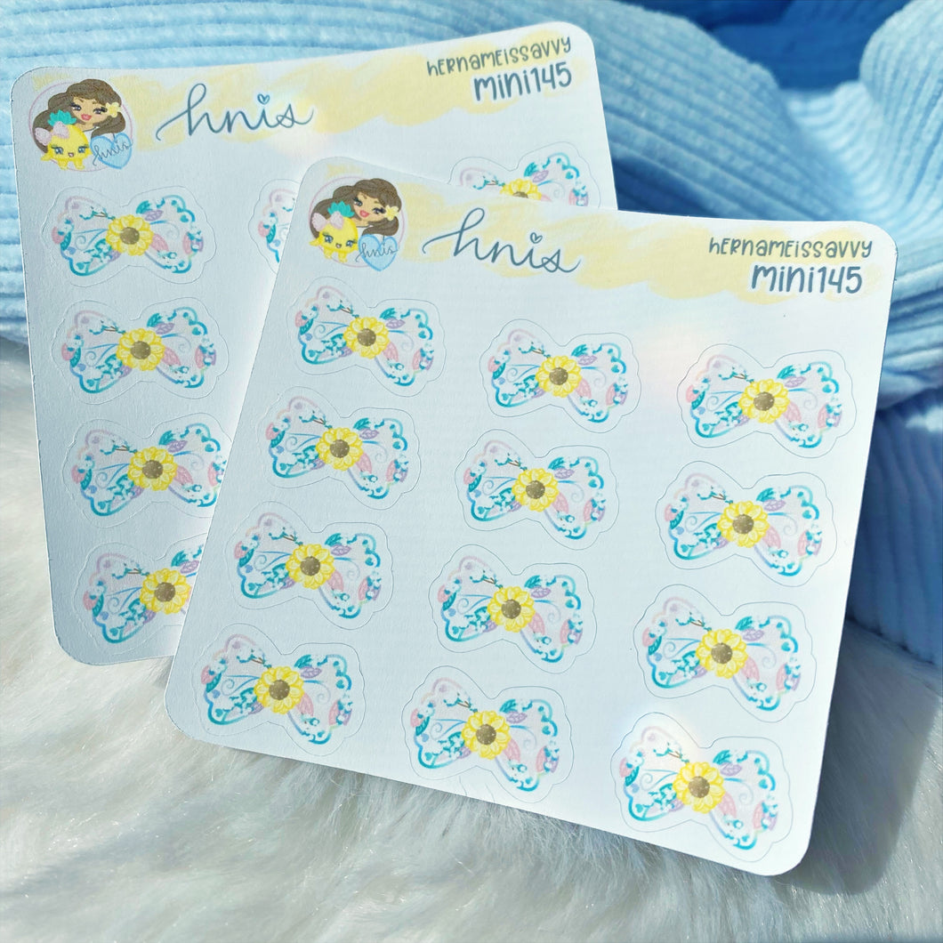 MINI145 - Falling For Yourself Bow  Sticker Sheet